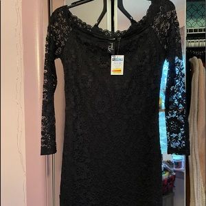 Black lace dress